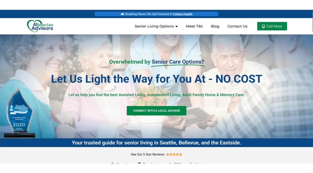 Senior Care Placement Agency website